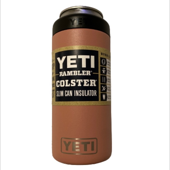 ❤️ New Yeti Rambler Colster Slim Can Insulator Sandstone Pink NWT - Picture 3 of 14